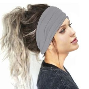 Grey Headband Face Mask